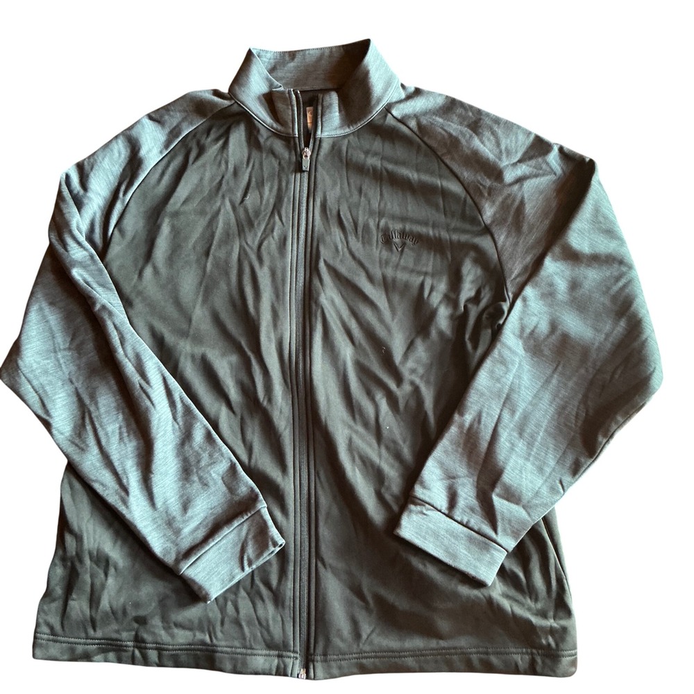 Callaway‎ Golf Full Zip Track Jacket Charcoal Grey Size L